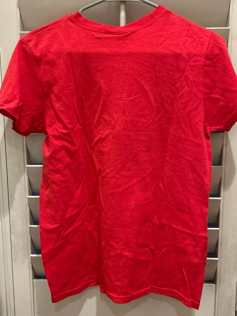 adidas Red Short-Sleeve Logo Tee